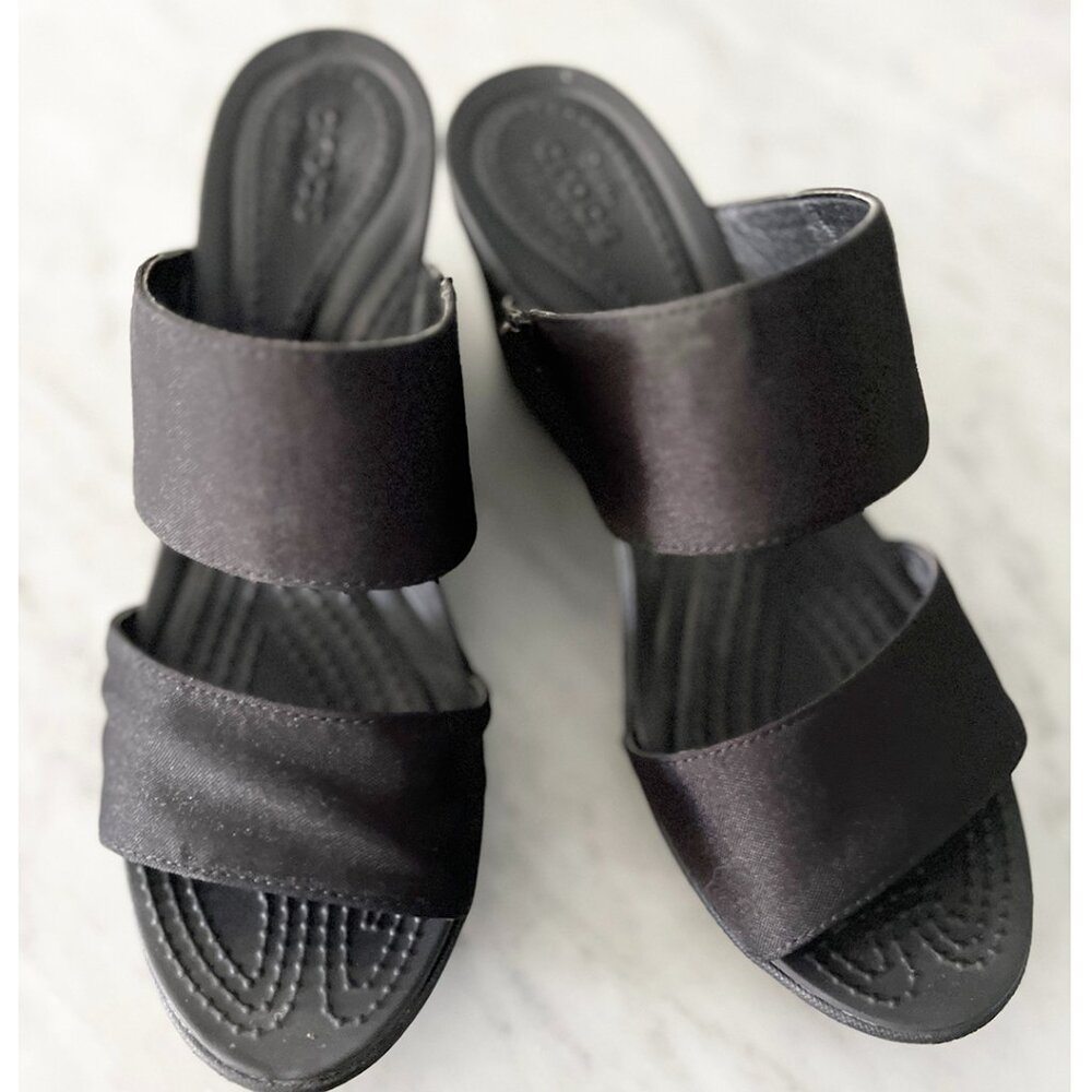 Crocs High Heels - Black - Size 8